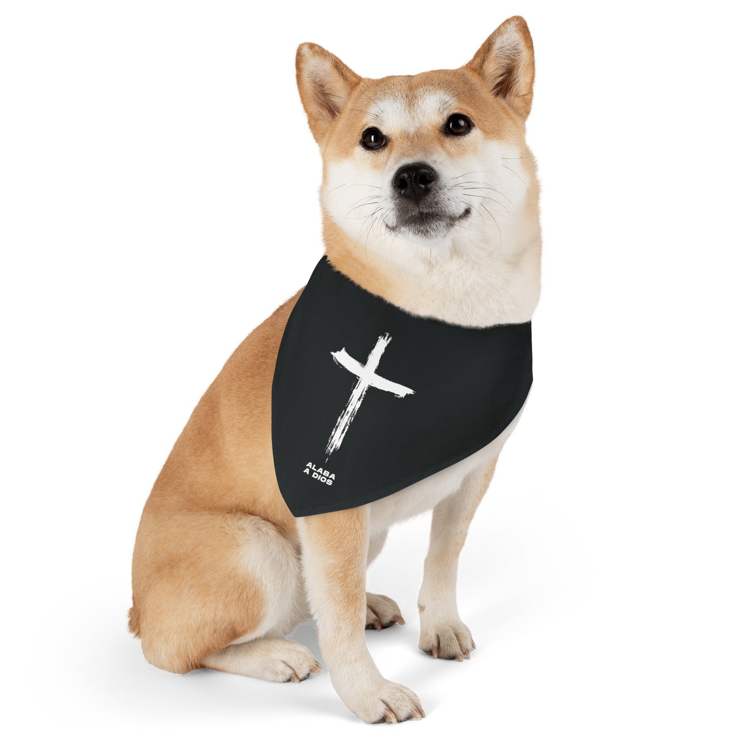 Collar de Bandana para Mascotas Negro | Alaba a Dios